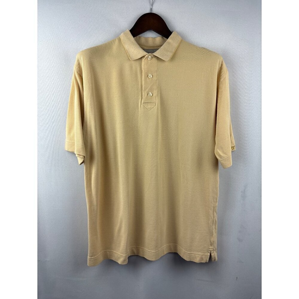 Men’s Vintage Cutter & Buck Large Pale Yellow Polo Shirt